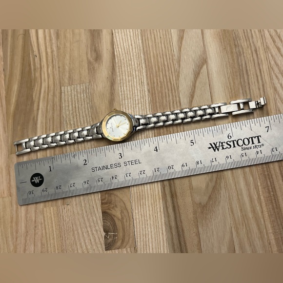 Anne Klein Ladies Watch Two Tone Gold Tone Quartz Silver Dial - Picture 9 of 9